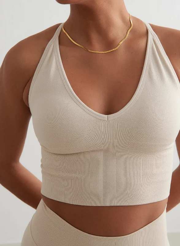 Huge Savings Clay Shape Seamless Cross Back Bralette