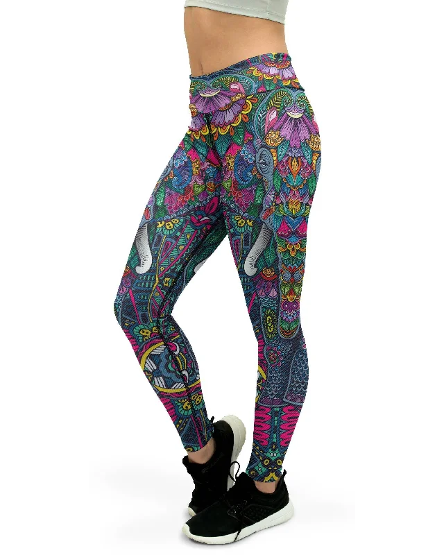 Bargain Alert Colorful Elephant Yoga Pants
