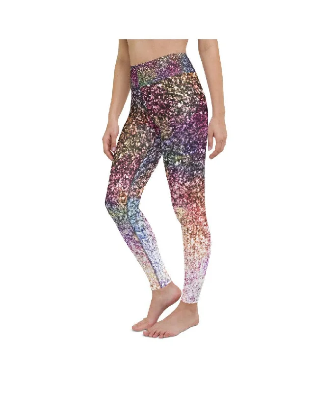 Super Deal Colorful Sparkles Yoga Pants
