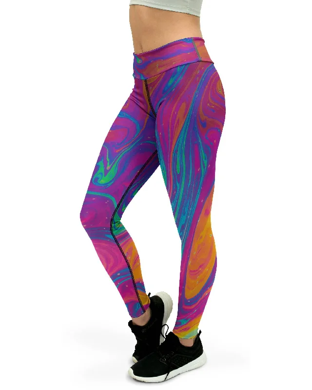 Weekend Offers That Impress Colorful Splash Yoga Pants