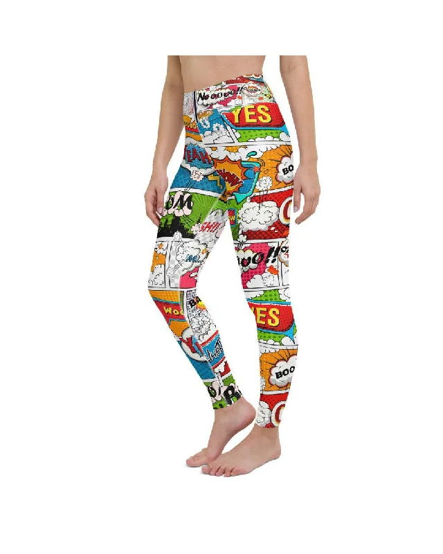 Weekend Discounts to Snag Comic Book Super Hero Yoga Pants