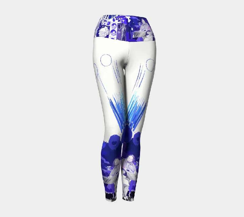 Weekend Bargains Galore Concert Blue Yoga Leggings