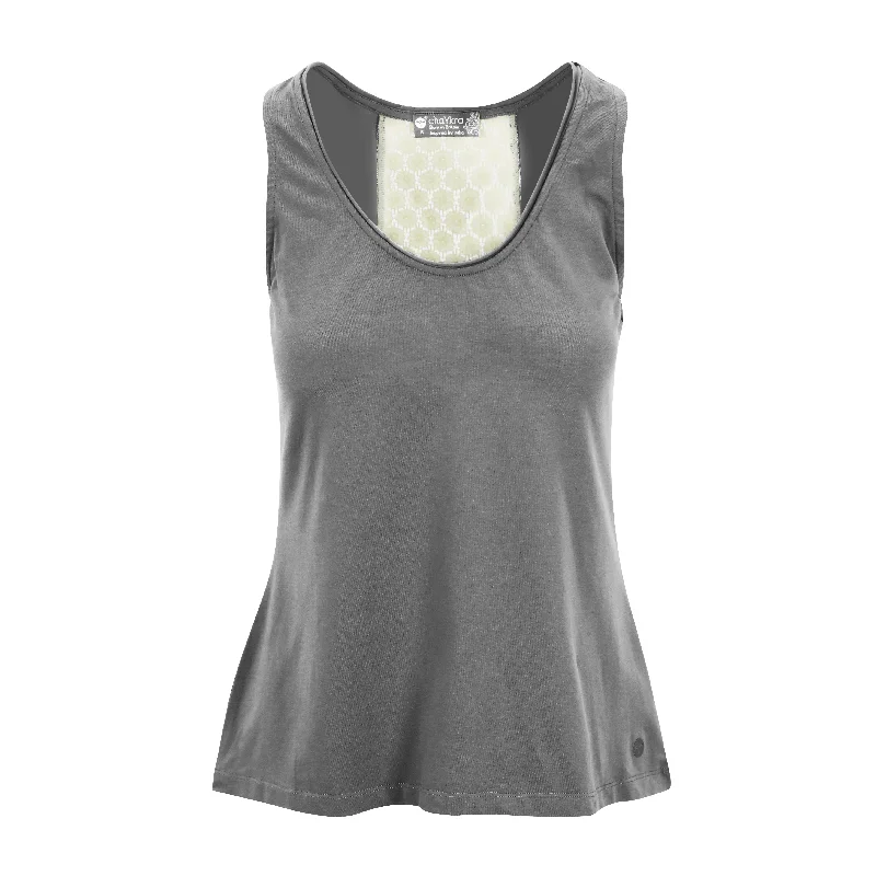Your Weekend, Your Savings Contrast Chic Tank Grey