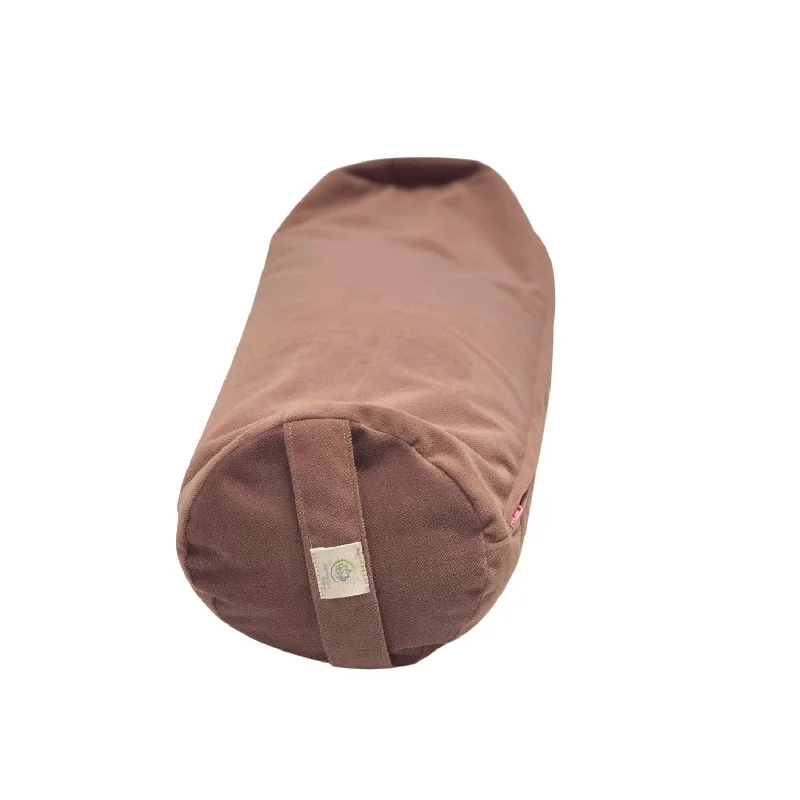 Weekend Discounts to Celebrate Pink Velvet Mini Round Yoga Bolster
