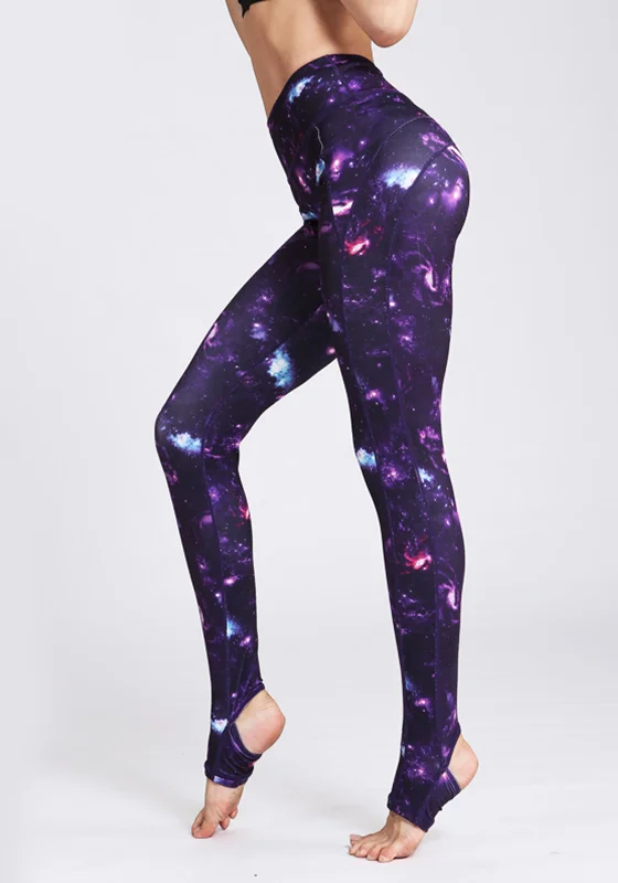 Weekend Shopping Made Better Cosmos Elastic Yoga Pants
