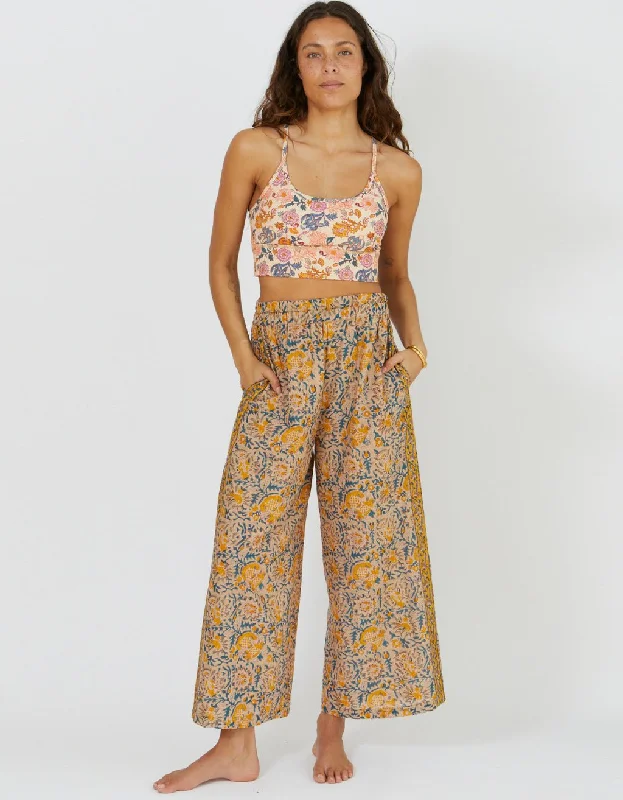 The Best Prices Cotton Yoga Pants - Saffron