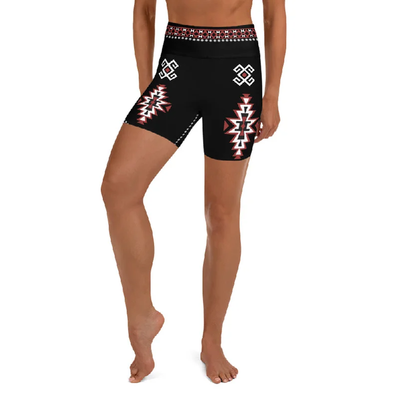Today Only Cowgirl Red & Black Yoga Shorts
