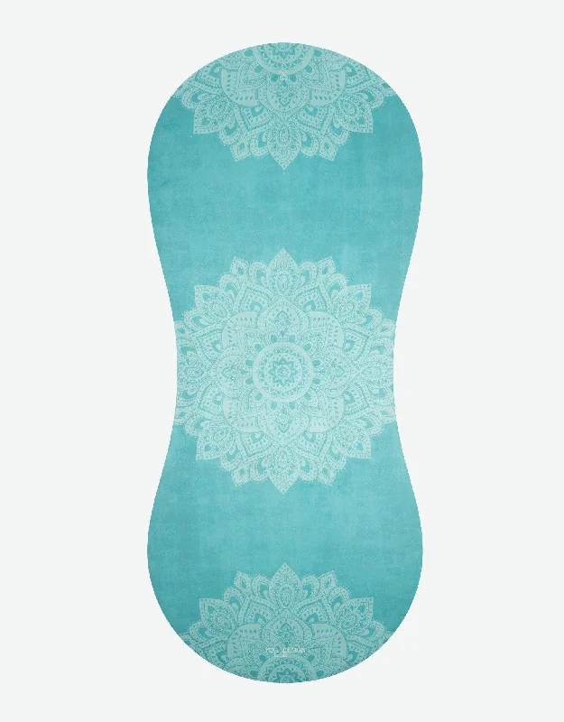 Can't Beat Curve Yoga Mat - 3.5mm - Mandala Turquoise - Large yoga Mat For Tall Yogis