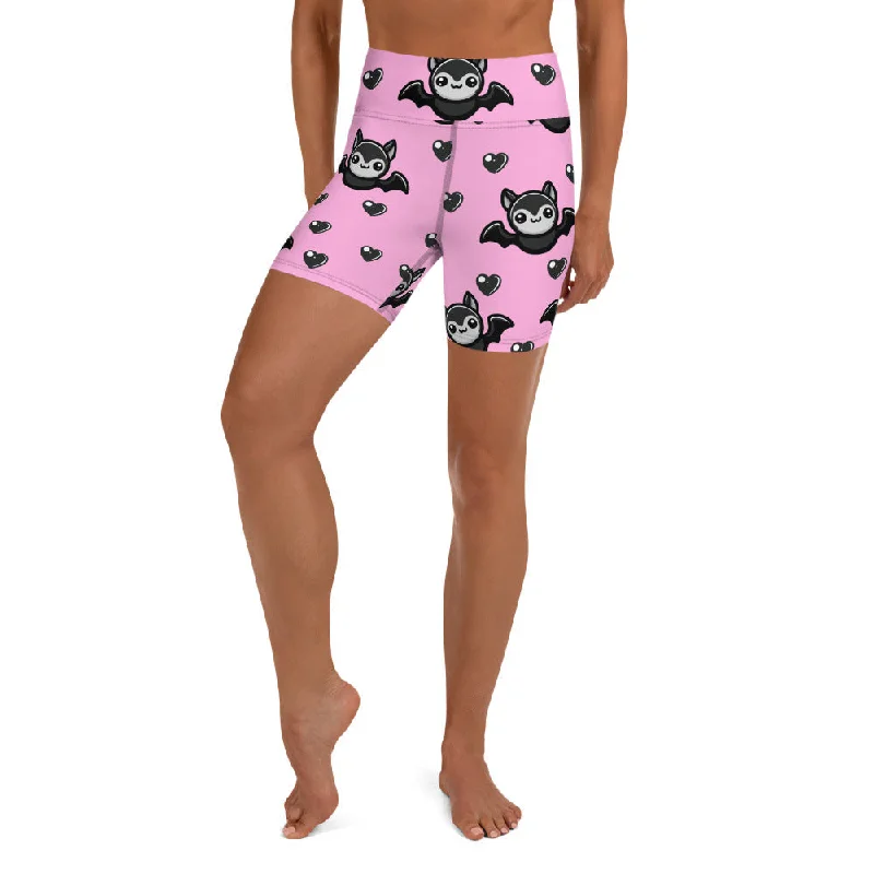 Extra Savings Cute Bats Yoga Shorts