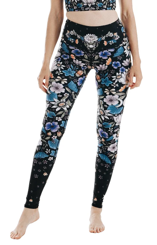 Weekend Deals That Please Divine Feminine Printed Yoga Leggings by Yoga Democracy