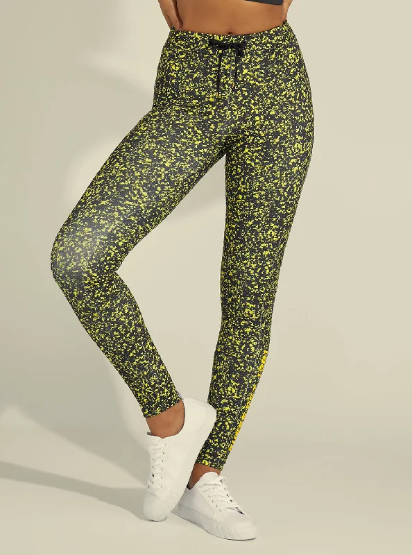Flash Sale Eco Black Yellow Alesha Active Leggings