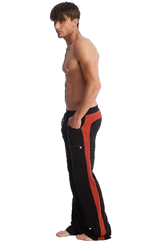 Year-End Sale Eco-Track & Yoga Sweat Pant (Black w/Cinnabar) by 4-rth