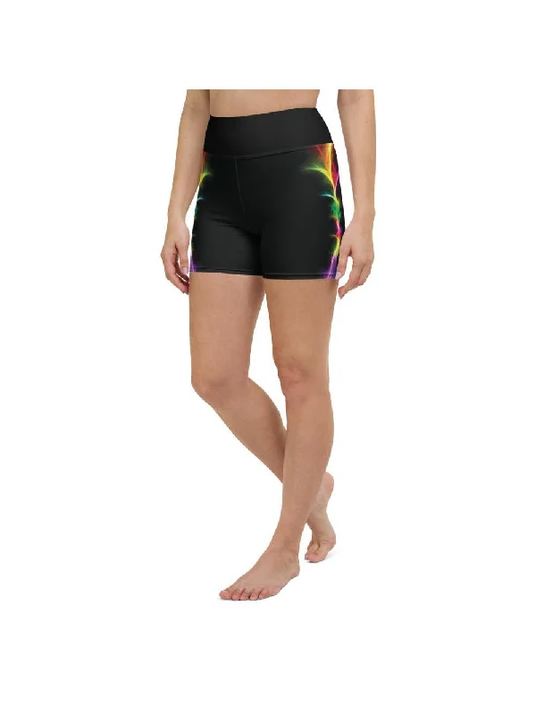 Clearance Sale EDM Particle Wave Yoga Shorts