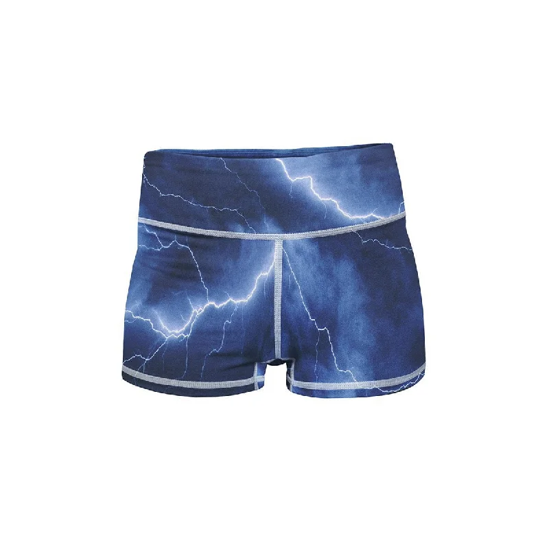 Stock Clearance Electric Storm Yoga Shorts