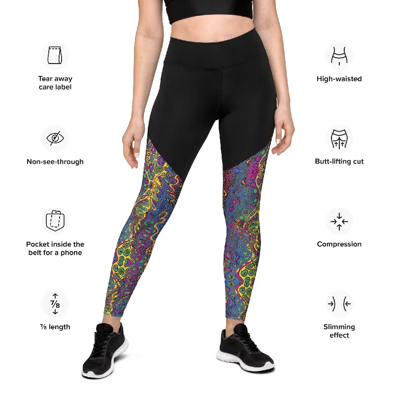 Limited Supply Electric yellow river Sports Leggings