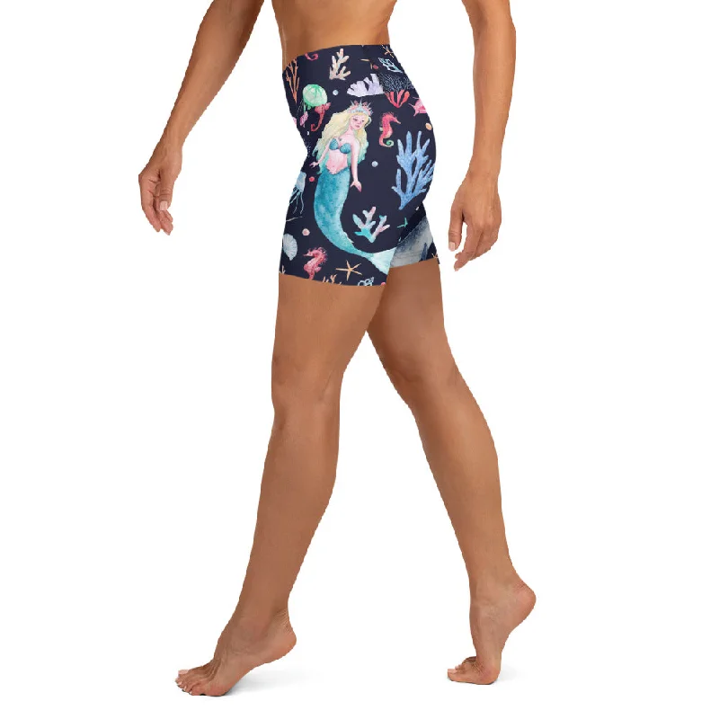 Unbeatable Deal Enchanted Mermaids Yoga Shorts