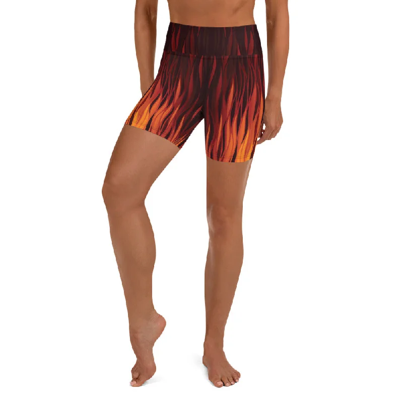 Closeout Deal Fire Yoga Shorts