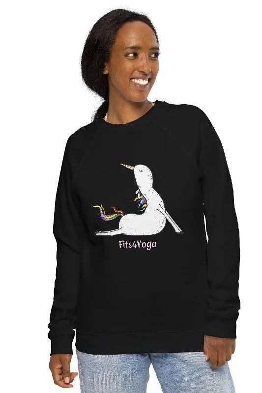 Weekend Offers That Amaze Fits4yoga Unicorn Organic Raglan Sweatshirt