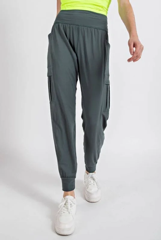 Stock Clearance Flow Joggers - Smoked Spruce