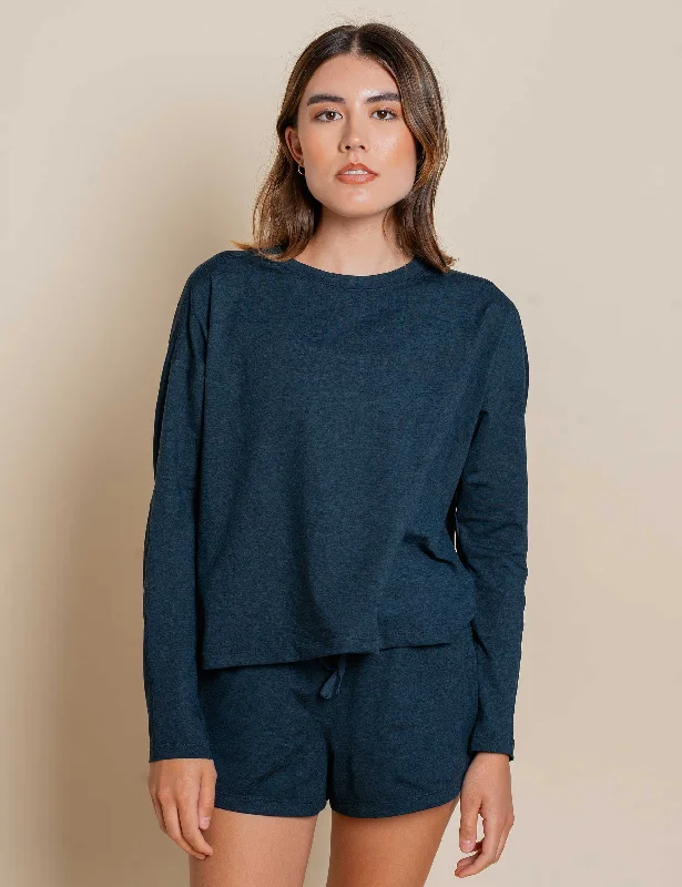 Don't Delay ReSet Long Sleeve Tee - Midnight