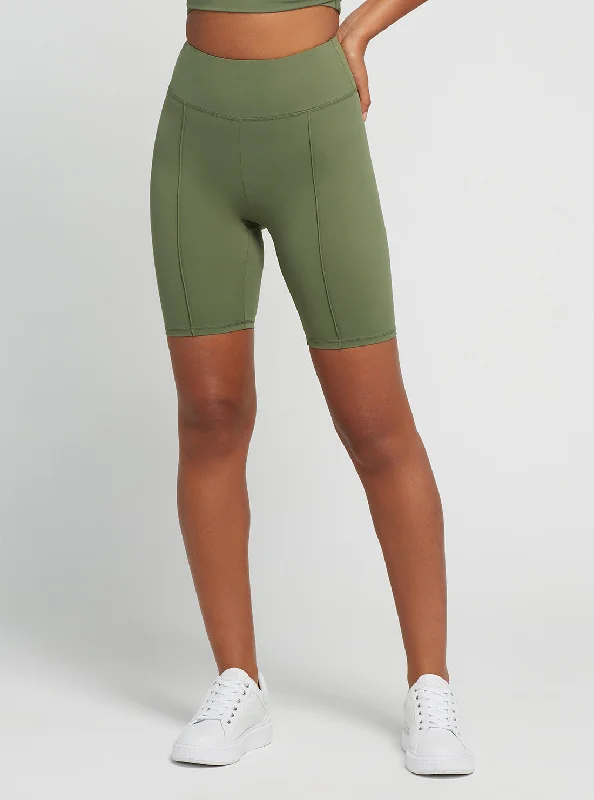 Early Bird Green Coline Active Bike Shorts