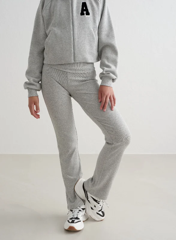 Weekend Specials to Snag Grey Melange Young Ease Ribbed Pants