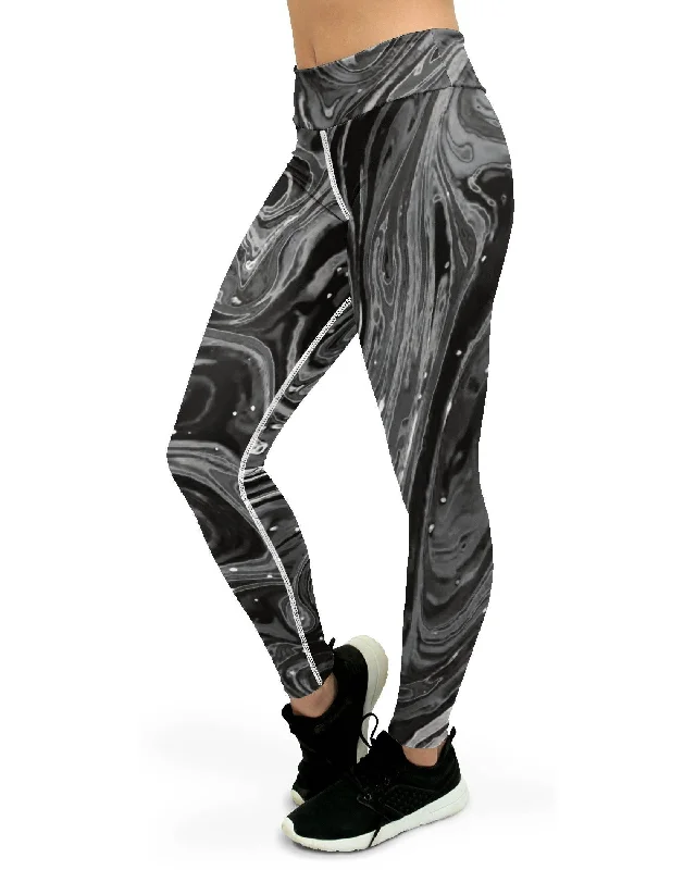 Weekend Extravaganza: Shop Now Grey Swirl Yoga Pants