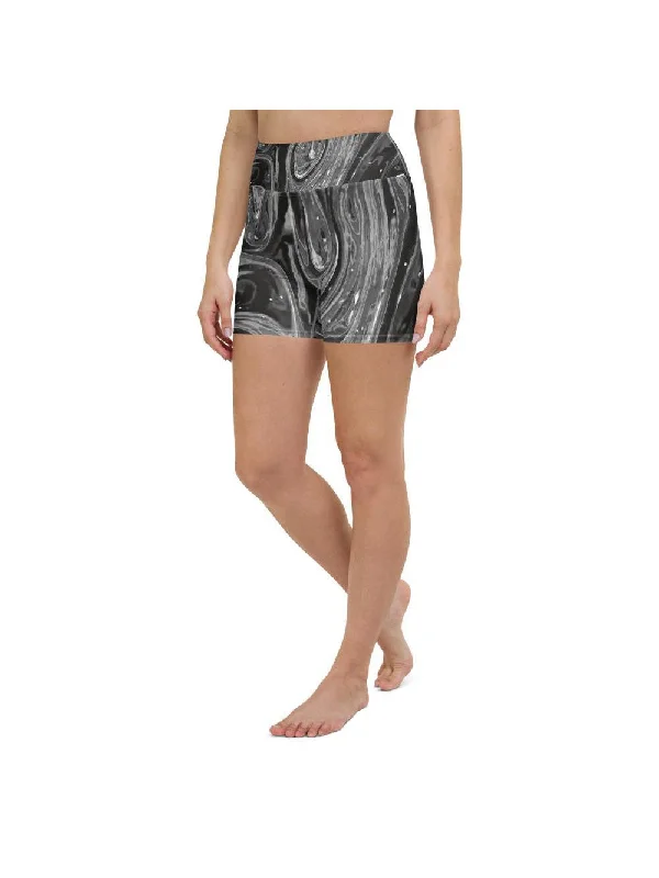 Price Slash Grey Swirl Yoga Shorts