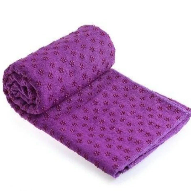 Stock Up Grip dot Yoga towel purple