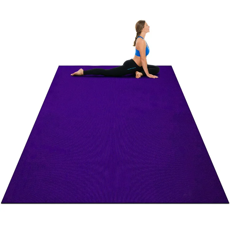 Final Clearance Gymax Large Yoga Mat 6' x 4' x 8 mm Thick Workout Mats