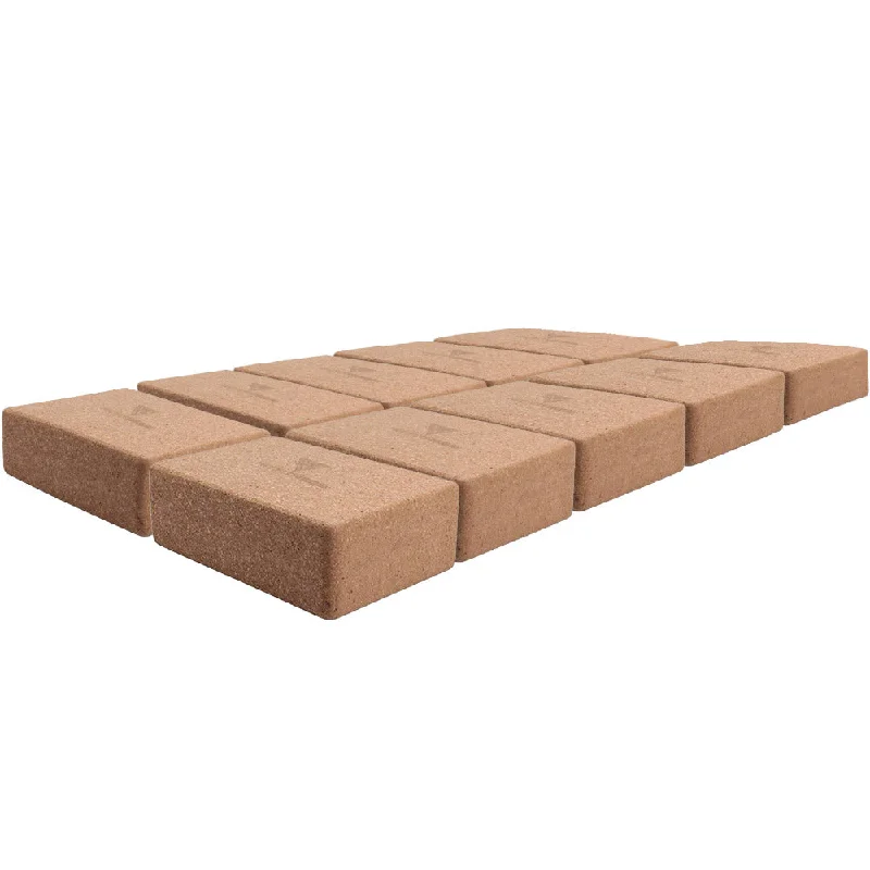Unwind with Weekend Discounts Hit Fitness Cork Yoga Brick (Small) | 10 Pack Bundle