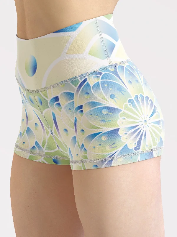 Bargain Alert Indigo Ice Mandala Yoga Shorts