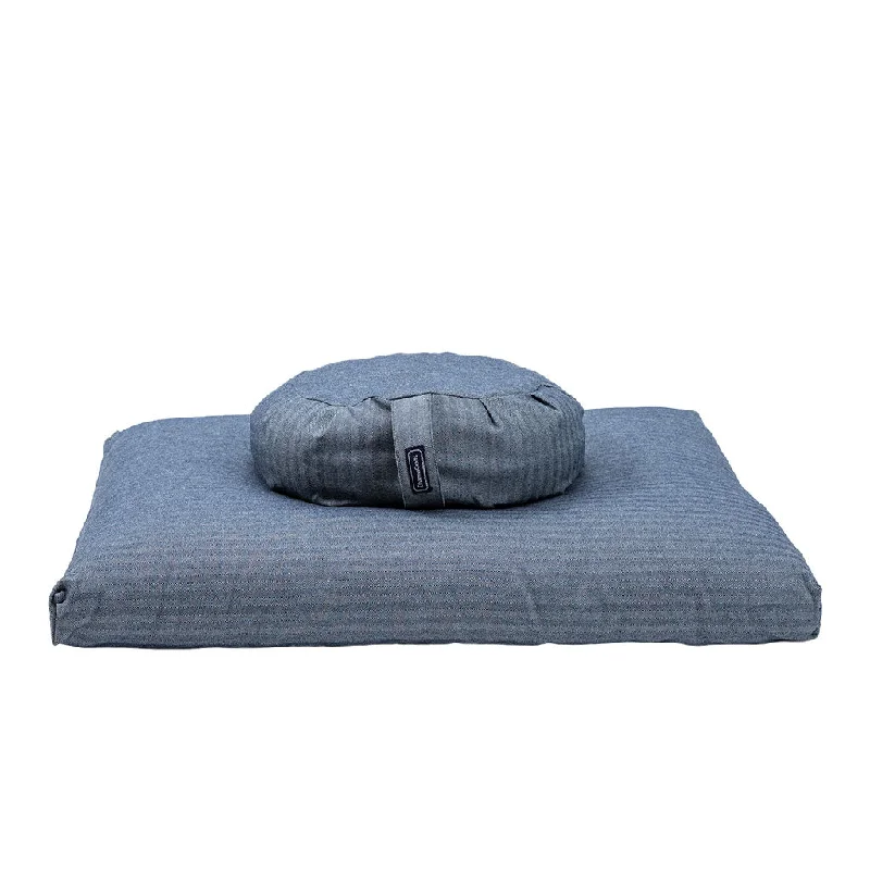 Instant Savings Denim Zafu Zabuton Set