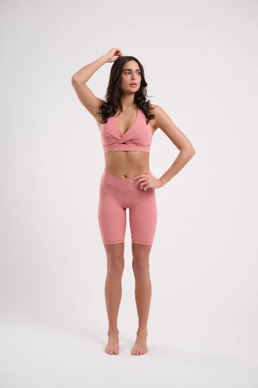 Weekend Specials to Cherish Iris Wrap Shorts Watermelon Pink