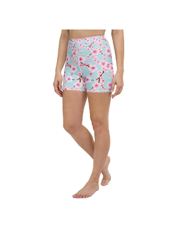 Limited Offer Japanese Cherry Blossom Yoga Shorts