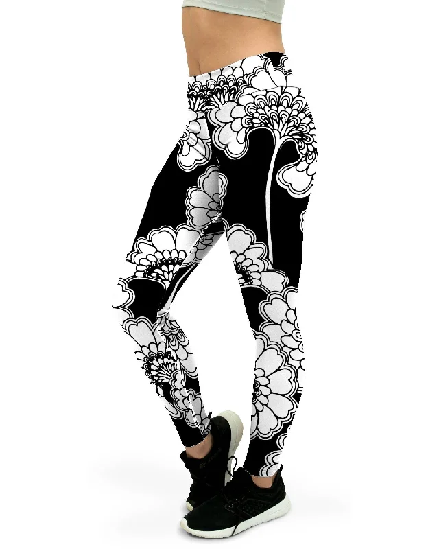 Weekend Specials to Enjoy Japanese Floral Yoga Pants