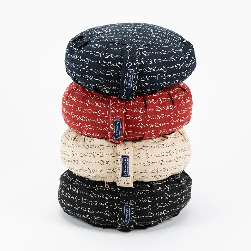 One-Day Only Kanji Buckwheat Hull Zafu