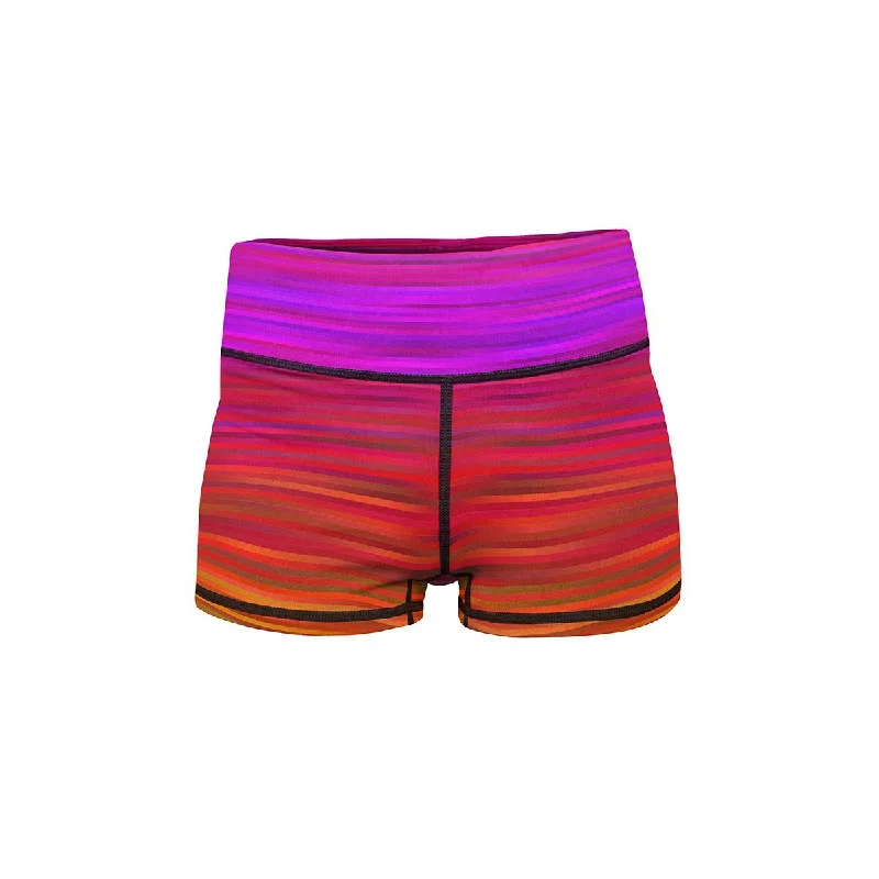 Savings Galore Kinetic Rainbow Yoga Shorts