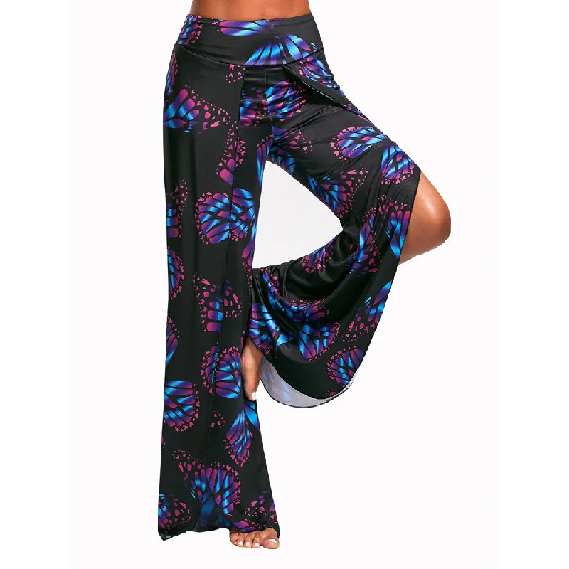 Steals and Deals Loose, Butterfly-printed Yoga Pants