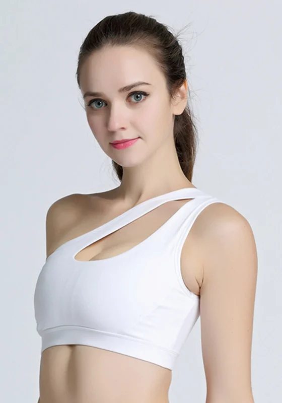 Act Now One Shoulder Design Yoga Bra