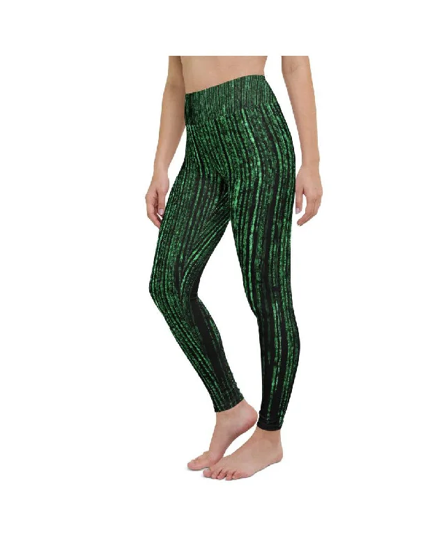 Shop the Weekend Away Matrix Inspired Yoga Pants