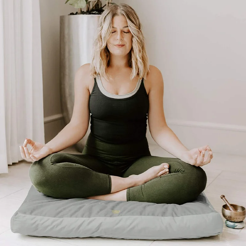 Massive Savings Meditation Mat (32"x32"x3") | Large Floor Cushion for Yoga