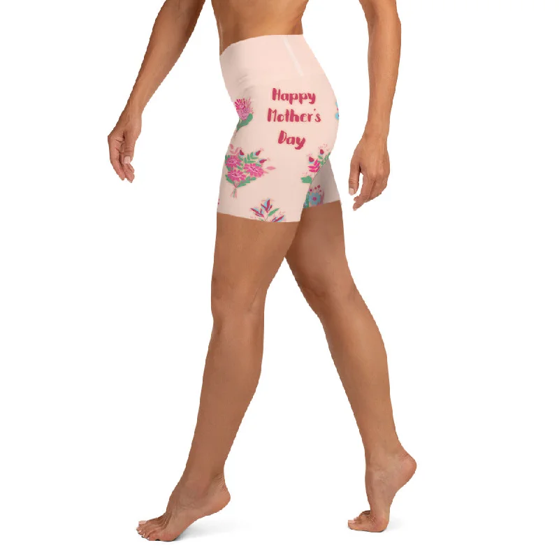 Special Buy Mother's Day Bouquet Yoga Shorts
