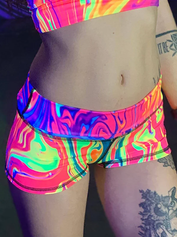 Weekend Discounts to Snag Neon Nuclear Yoga Shorts