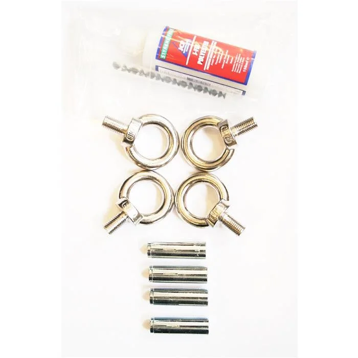 Year-End Deals Two Pairs of Stainless Steel Eyebolts & Anchors + 1 Tube of Glue