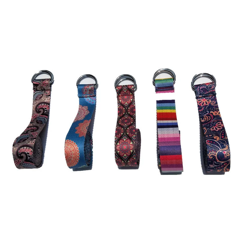 Deep Savings New Multi style Women Yoga Stretch Strap D-Ring Belt Fitness Exercise Gym Rope Deep Savings New Multi style Women Yoga Stretch Strap D-Ring Belt Fitness Exercise Gym Rope
