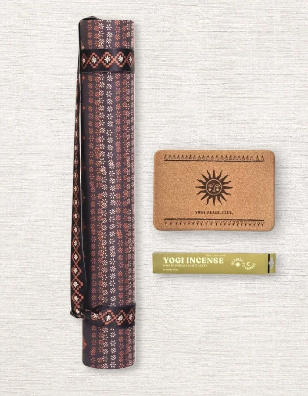 Stock Up Black Friday Nomad Pack - Yoga Mat + Block + Strap + Incense