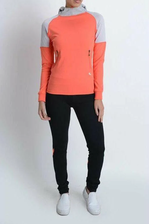 Year-End Clearance Orange Long Sleeve Yoga Jacket