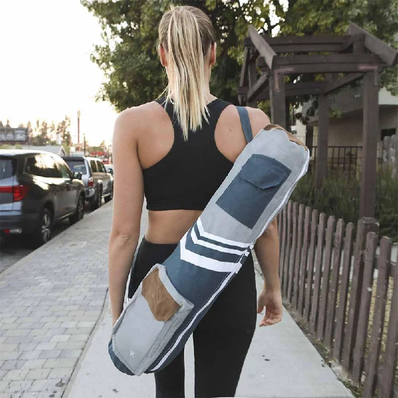 Weekend Specials You Can't Miss Organic Yoga Mat Bag - Blue & Grey