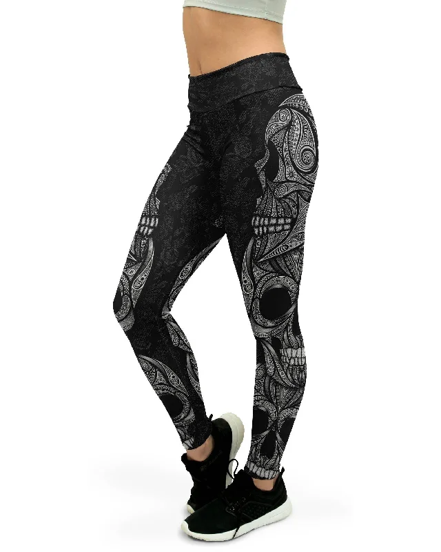 Unmissable Sale Ornamental Skull Yoga Pants